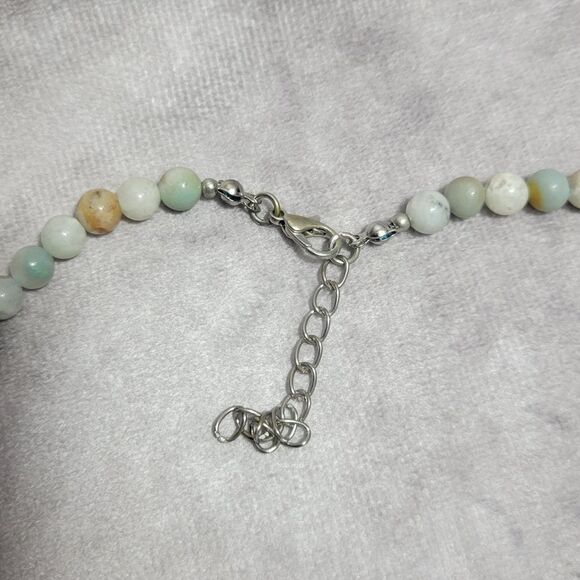 Multi Color Amazonite Beaded Tribal Necklace - Picture 9 of 14